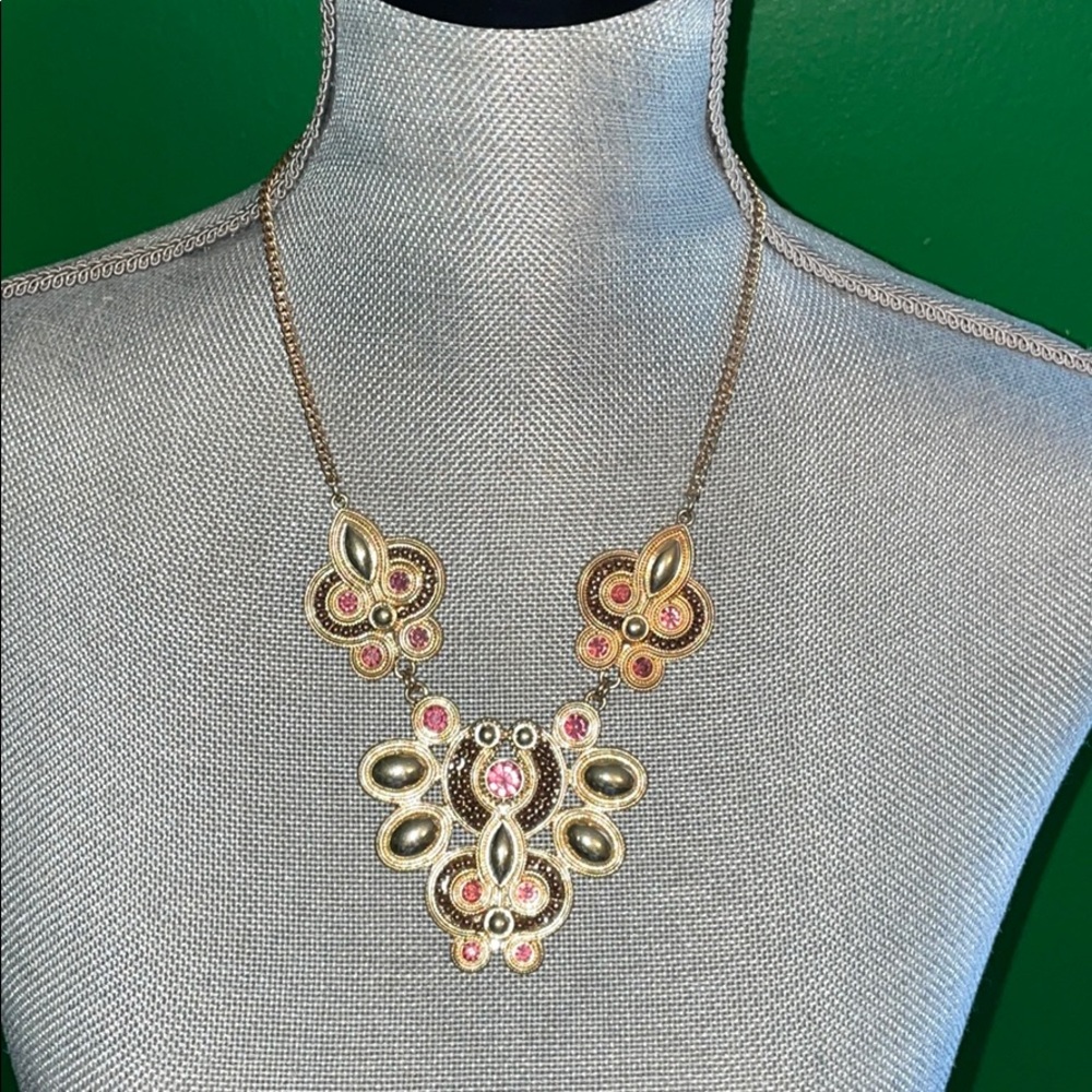 Jewel Tone Statement Necklace